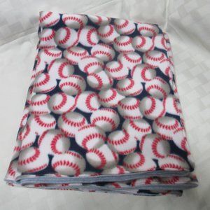 Baseball fleece blanket nursery blanket baby blanket toddler bedding